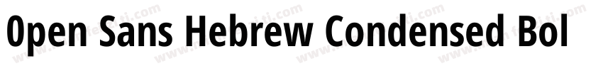 0pen Sans Hebrew Condensed Bold字体转换